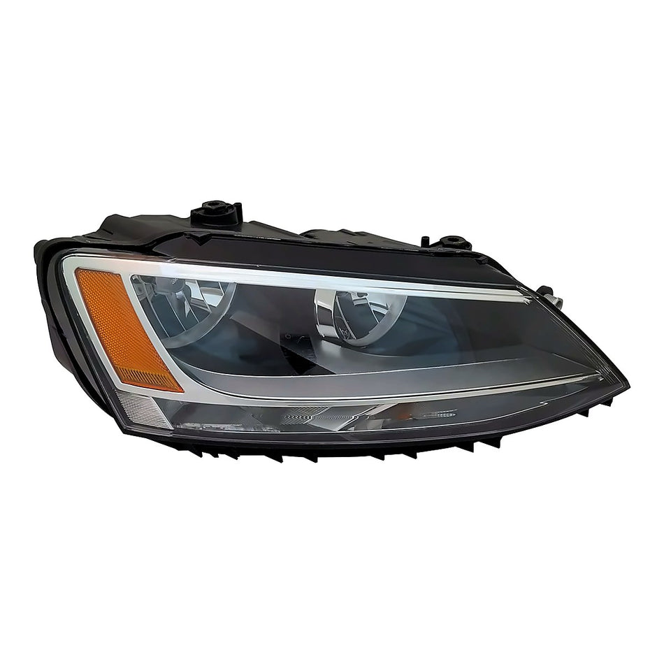 2011-2016 Volkswagen Jetta Headlight Passenger Side Halogen – Front View (VW2503146)