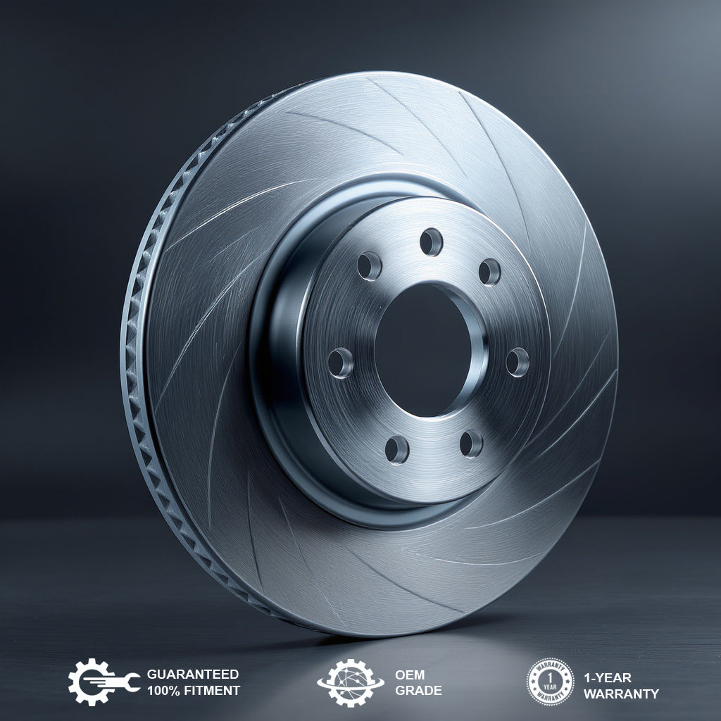 Coated front brake rotor for 2023 Nissan Frontier Front Brake Set Brake Pad And Rotor — heavy-duty alloy build, corrosion-resistant finish, and OEM-GRADE fitment for long-lasting performance.