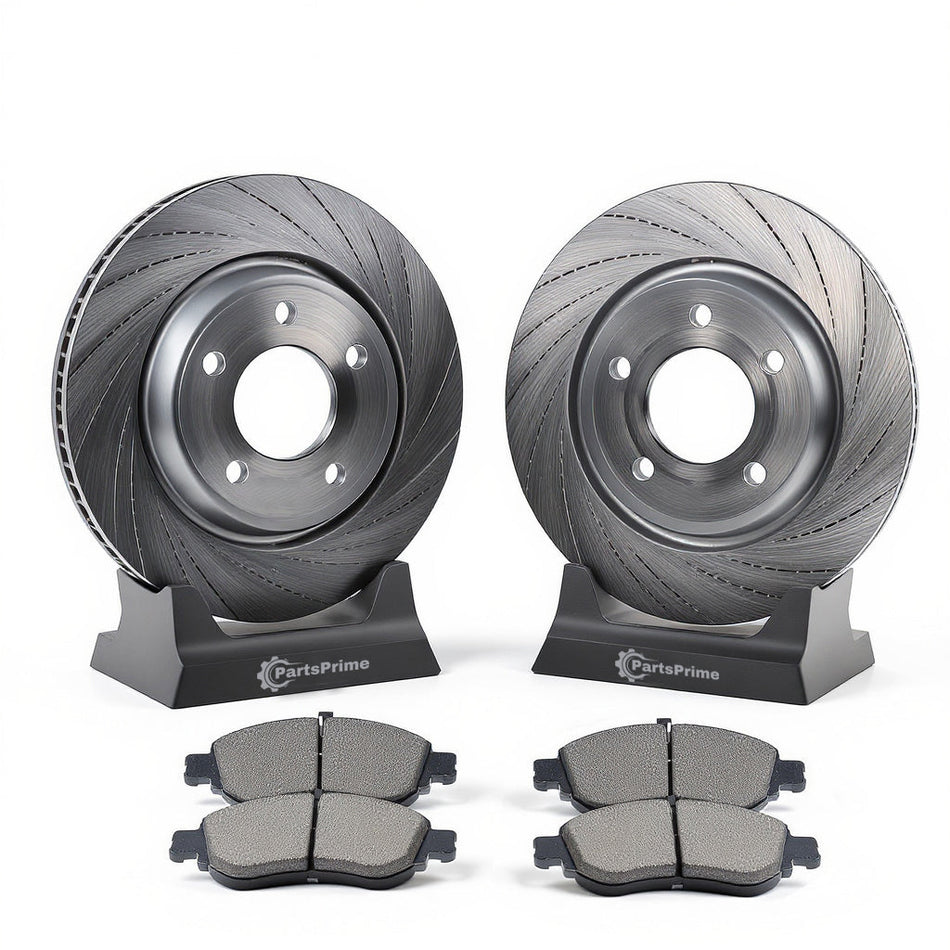 2006-2010 Kia Rio Sedan Rear Brake Set Brake Pad And Rotor — complete rear brake kit engineered for quiet, confident stopping with OEM GRADE rotors and pads.