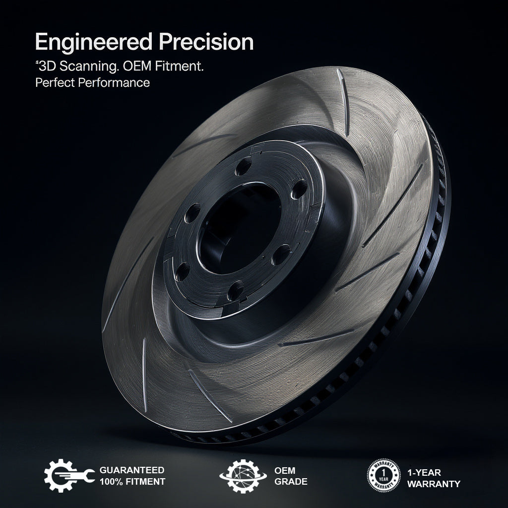 Detailed view of rear SUV brake rotors for 1995-1999 Ford Explorer Limted Rear Brake Set Brake Pad And Rotor — corrosion-resistant coating, durable construction, and OEM-GRADE fitment for long-term use.