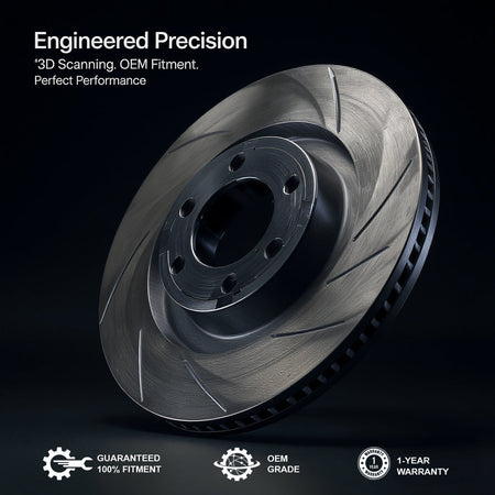 Detailed view of rear SUV brake rotors for 2004 Buick Rendez-Vous Rear Brake Set Brake Pad And Rotor — corrosion-resistant coating, durable construction, and OEM-GRADE fitment for long-term use.