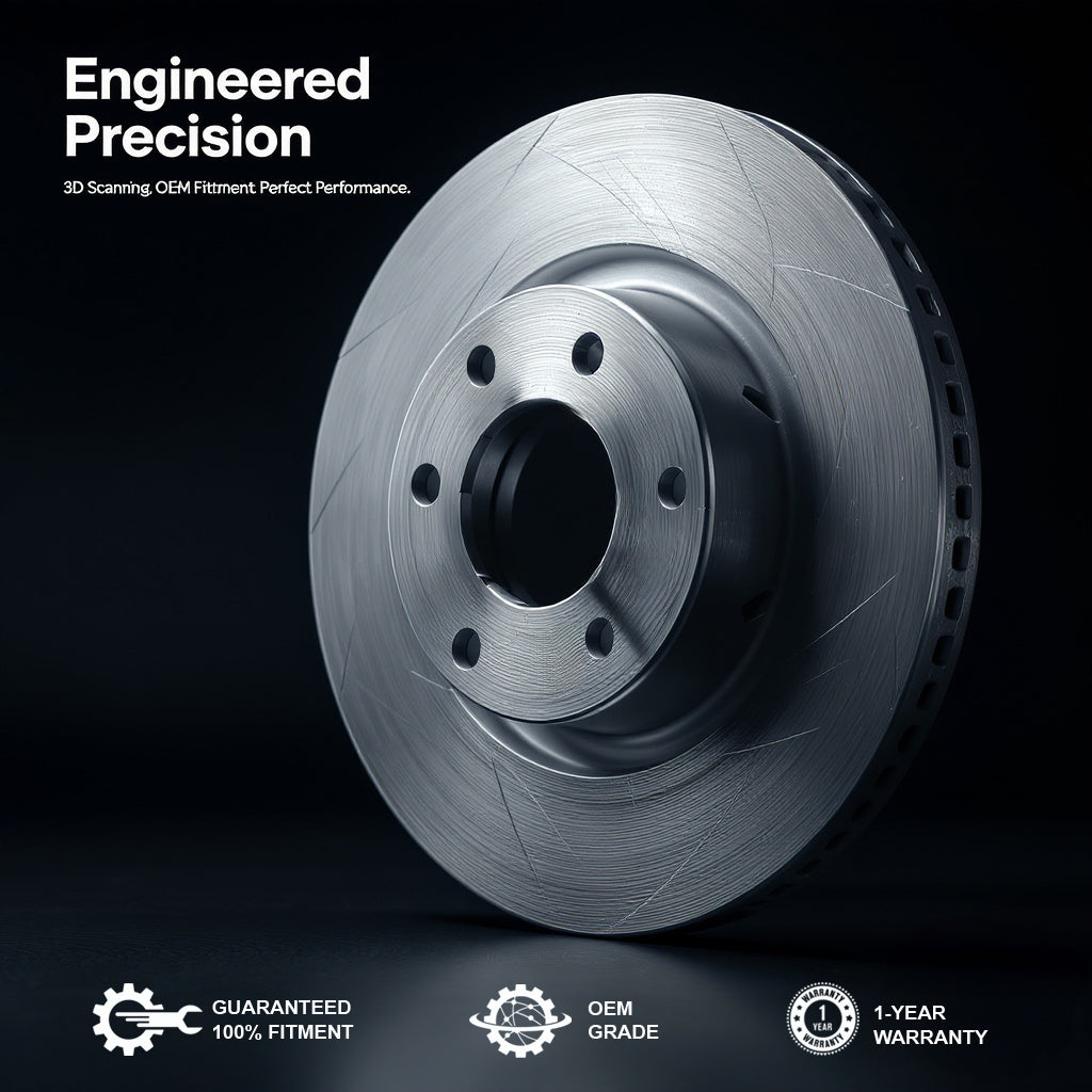 Coated rear brake rotor for 2020-2022 Ram Promaster City Rear Brake Set Brake Pad And Rotor — heavy-duty construction, corrosion-resistant finish, and OEM-GRADE fitment for long-term durability.