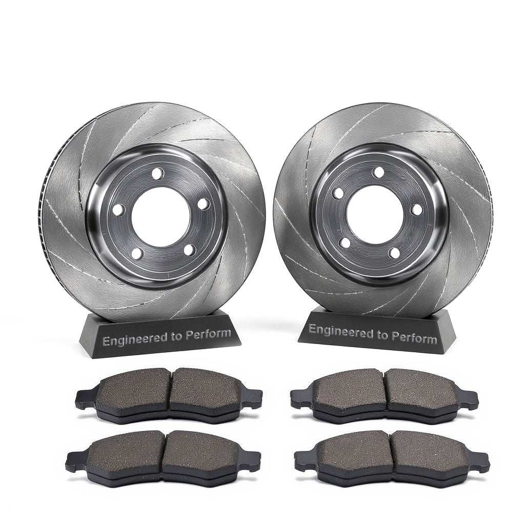 2003-2007 Dodge Durango Rear Brake Set Brake Pad And Rotor — complete rear SUV brake kit designed for balanced stopping power, premium pads, and coated rotors built for strength and reliability.